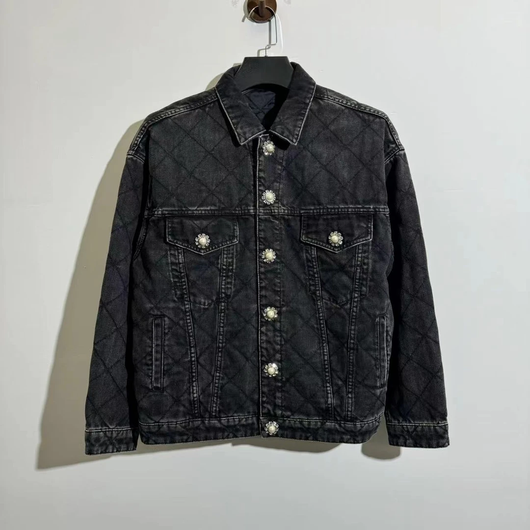 MIUMIU/缪缪带钻夹棉外套/40码/99新