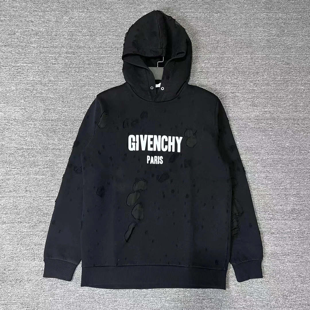 Givenchy/大破洞帽衫/XS/99新/公价9800
