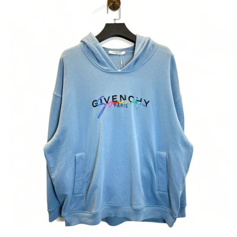 Givenchy/纪梵希彩虹字母logo帽衫/L/98新
