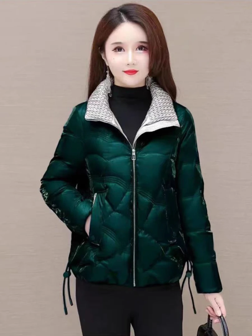 【A544】2025女士冬季新款时尚气质修身显瘦高端洋气羽绒棉服