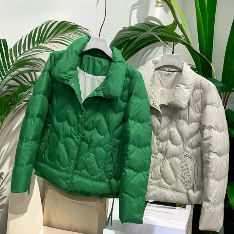 【A165】2024女士冬季新款时尚气质修身显瘦高端洋气羽绒棉服