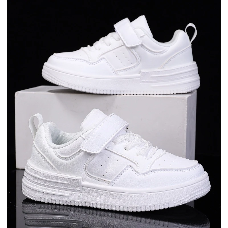 卡酷黄蜂童鞋儿童小白男童鞋2023春季新款学生女童白色运动鞋板鞋