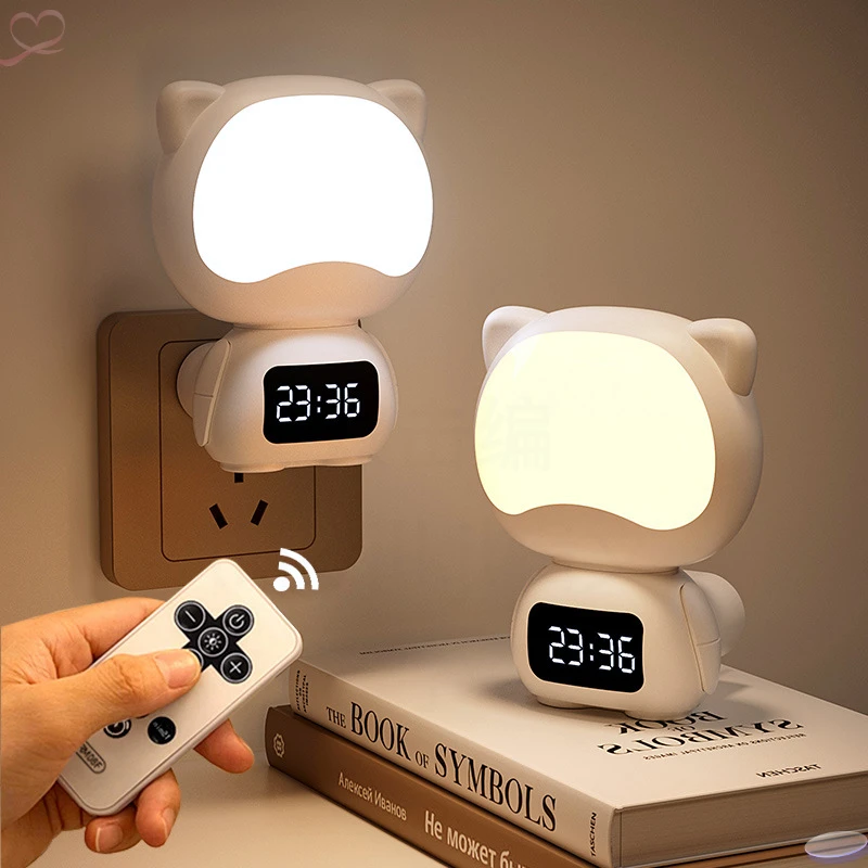遥控小夜灯卧室房间睡眠灯婴儿喂奶月子专用护眼插电充电床头台灯