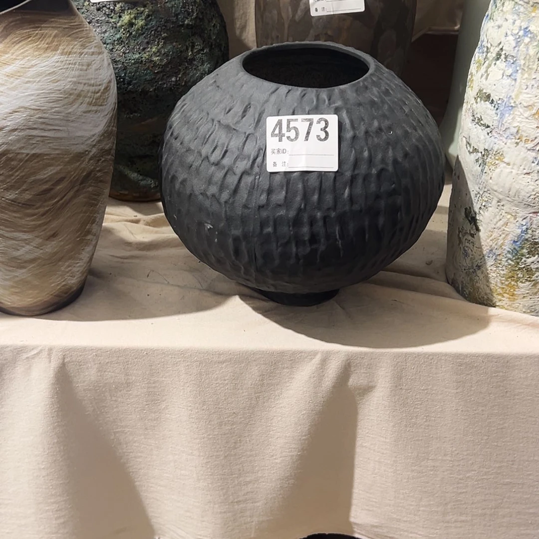 【闪购商品】瓶4573高21口10陶瓷花瓶无孔