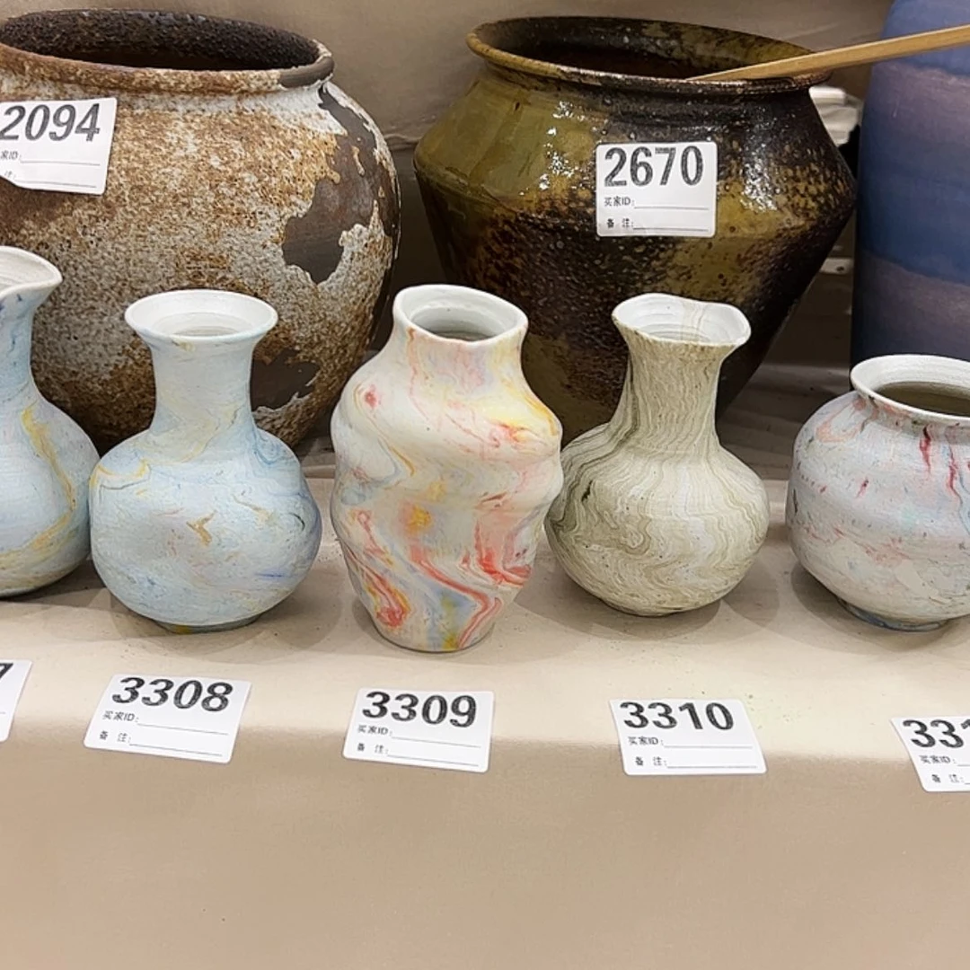 【闪购商品】瓶花***?3309高13口3.5陶瓷花瓶无孔
