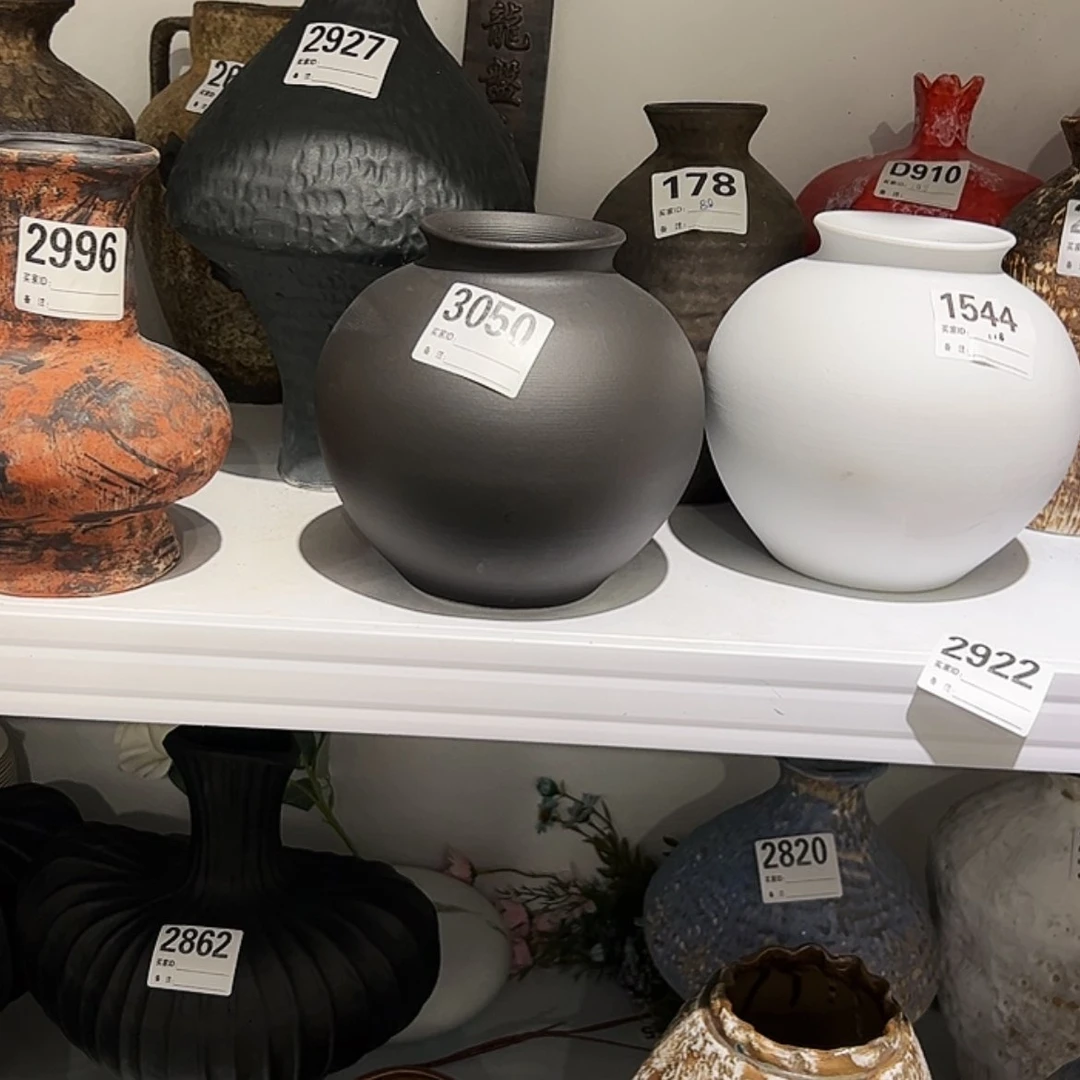 【闪购商品】瓶3050高17口7.5陶瓷花瓶无孔