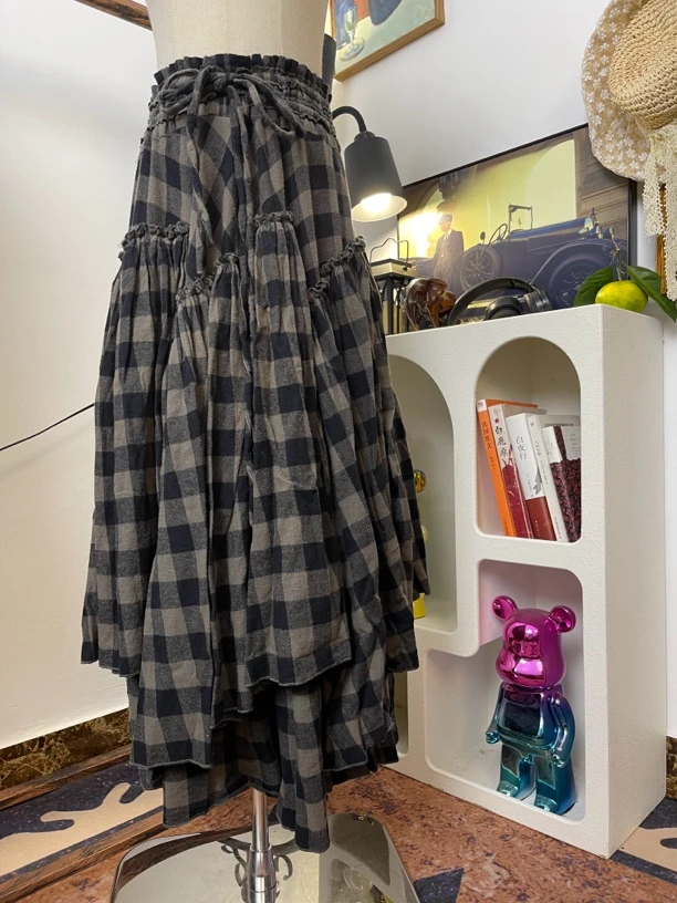 中古复古毛呢半身裙19-39