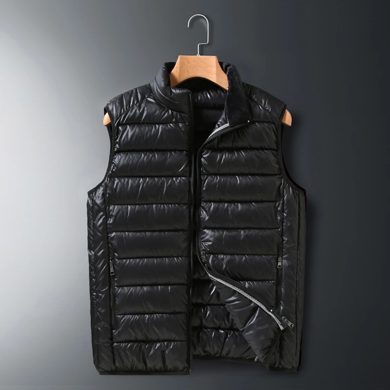棉马甲男士秋冬季轻薄保暖立领背心外穿坎肩加厚百搭大码外穿休闲