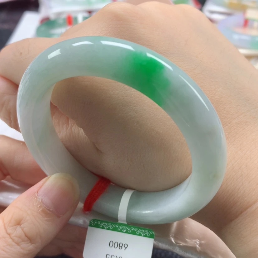 【闪购商品】翡翠手镯未镶嵌55➕