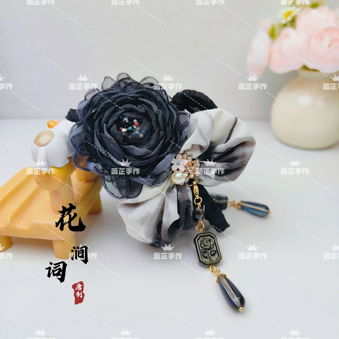 女中国风抓夹复古超仙后脑勺夹时尚百搭流苏夹子’
