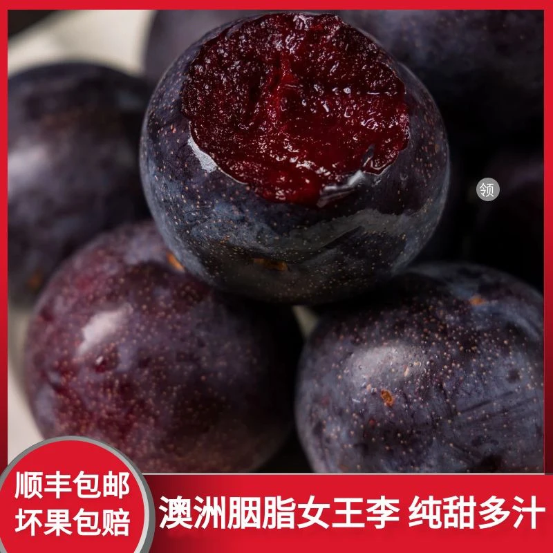 澳洲胭脂女王李子新鲜水果澳大利亚皇后李红肉红心李纯甜多汁