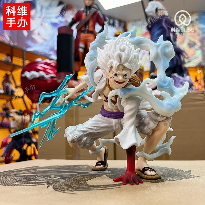 【科维潮玩】蹲姿闪电尼卡路飞13.5cm海贼王手办潮玩摆件现货直发