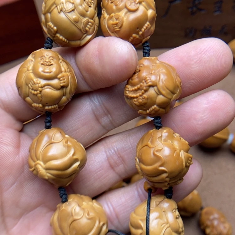 【闪购商品】橄榄核核雕荷叶米勒