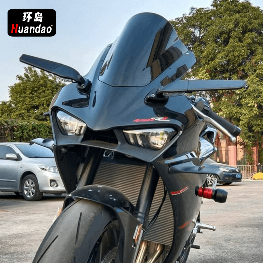 凯越450RR改装后视镜反光镜定风翼后视镜刀锋镜风刀镜安装 高颜值