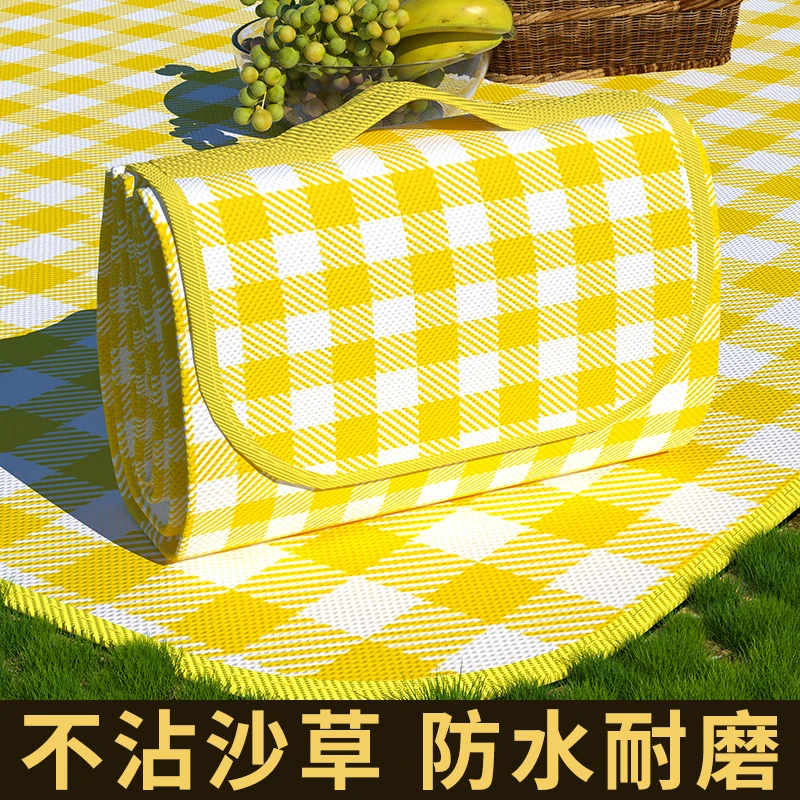野餐垫户外露营地垫便携沙滩垫子防水防潮加厚野炊野外春游野餐布