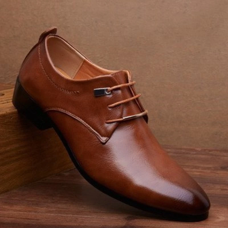 men pointed shoes casual Korean leather business shose男皮鞋