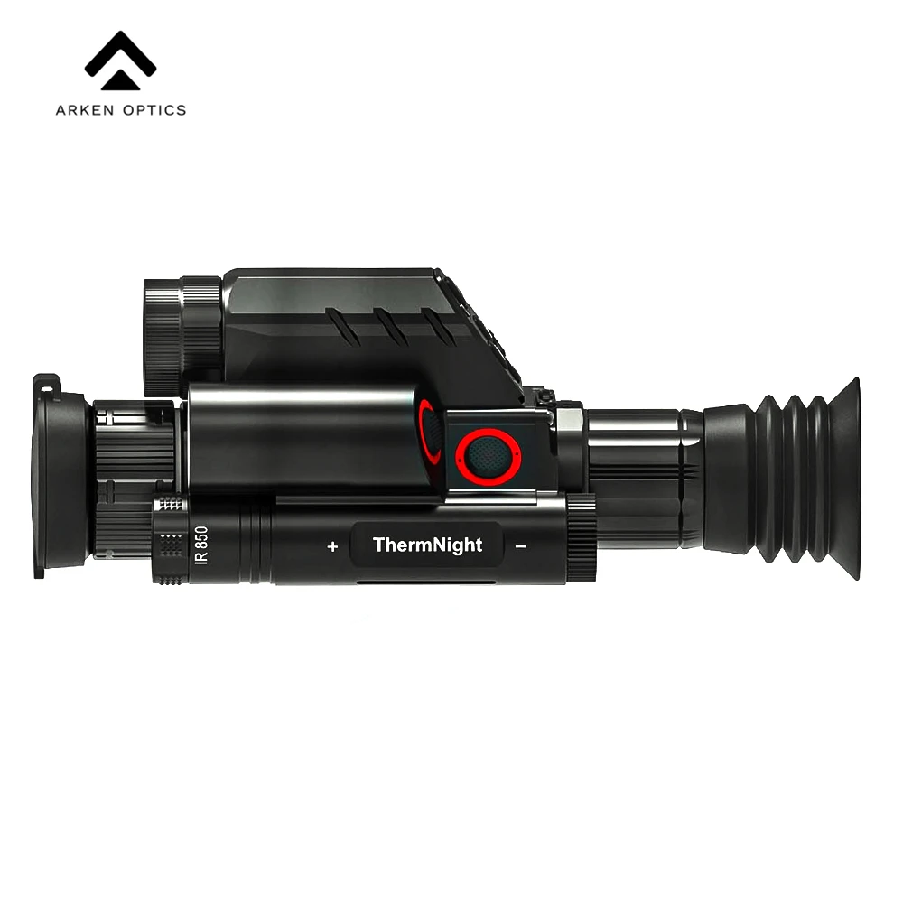 阿肯二郎神三光热成像夜视十字瞄自动落点解算电子测距全场景