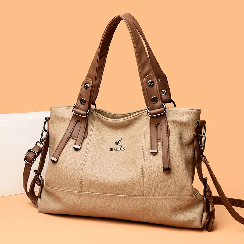 【长41宽27厚10】手提时尚百搭女士肩包手工简约休闲单肩斜跨包5392