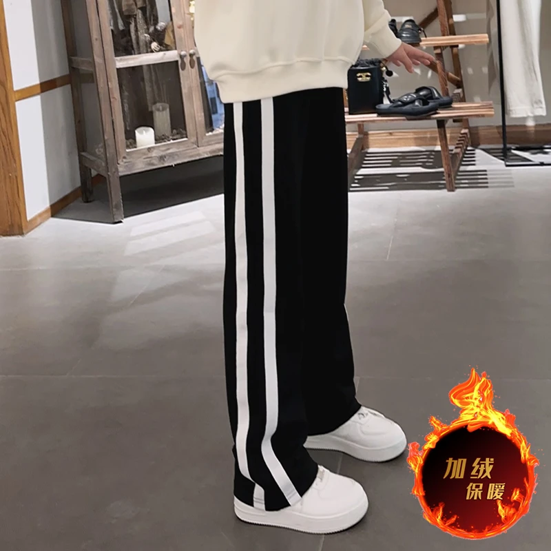 女童裤子2025春季新款中大童窄版裤儿童休闲裤学生宽松直筒阔腿裤