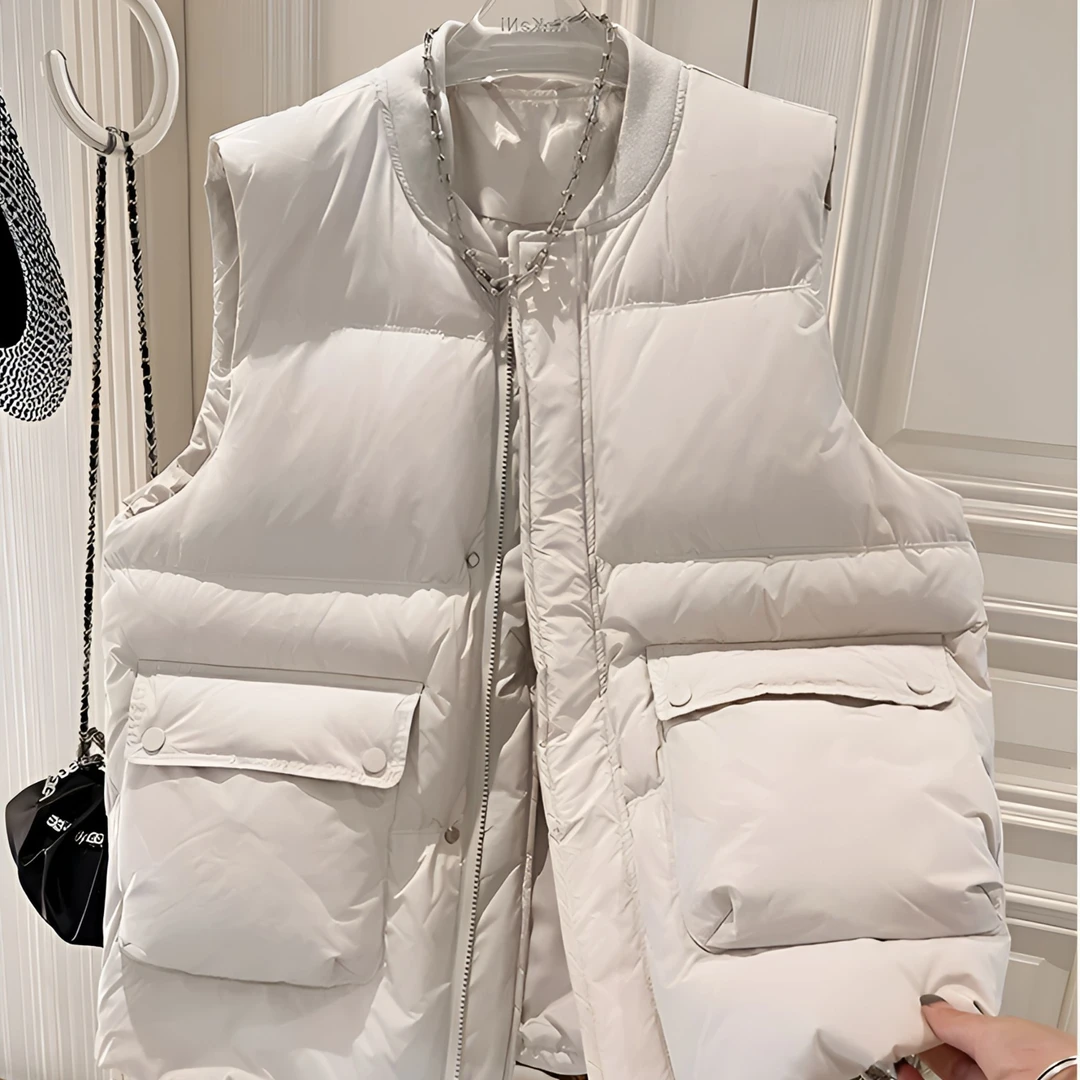 马甲女款休闲无袖马夹洋气时尚外穿马夹秋冬雅丹风万能百搭小马甲