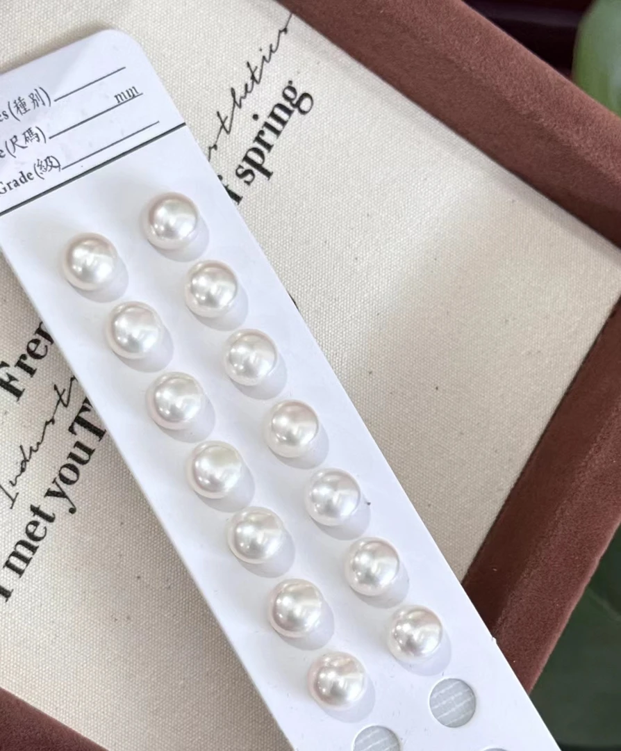 天然真珍珠馒头银耳钉直播间(一物一拍)