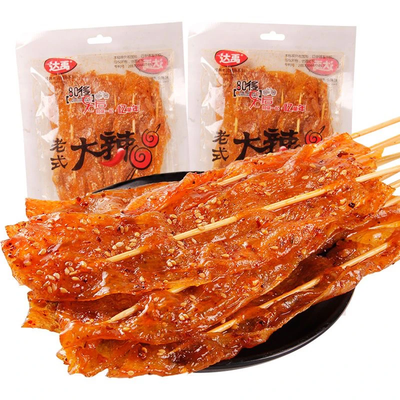 达禹老式大辣串辣条辣片素食豆制品怀旧童年食品办公室休闲小零食