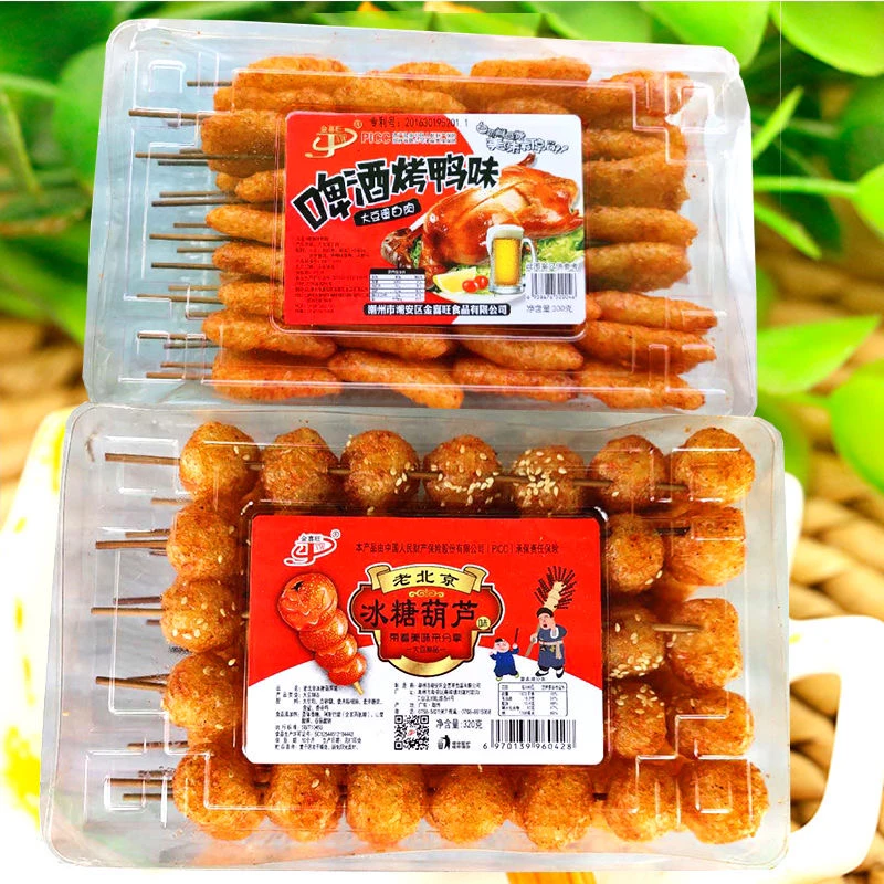 金喜旺北京烤鸭辣条豆制品怀旧零食冰糖葫芦小吃啤酒烤鸭味