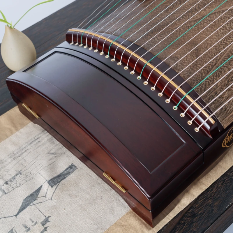 御唐古筝红檀素面半挖专业标准古法烫导音槽