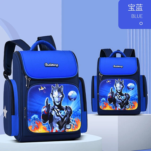 新款 奥  曼时尚儿童书包男1-6年级防水减负护脊小学生幼儿园双肩