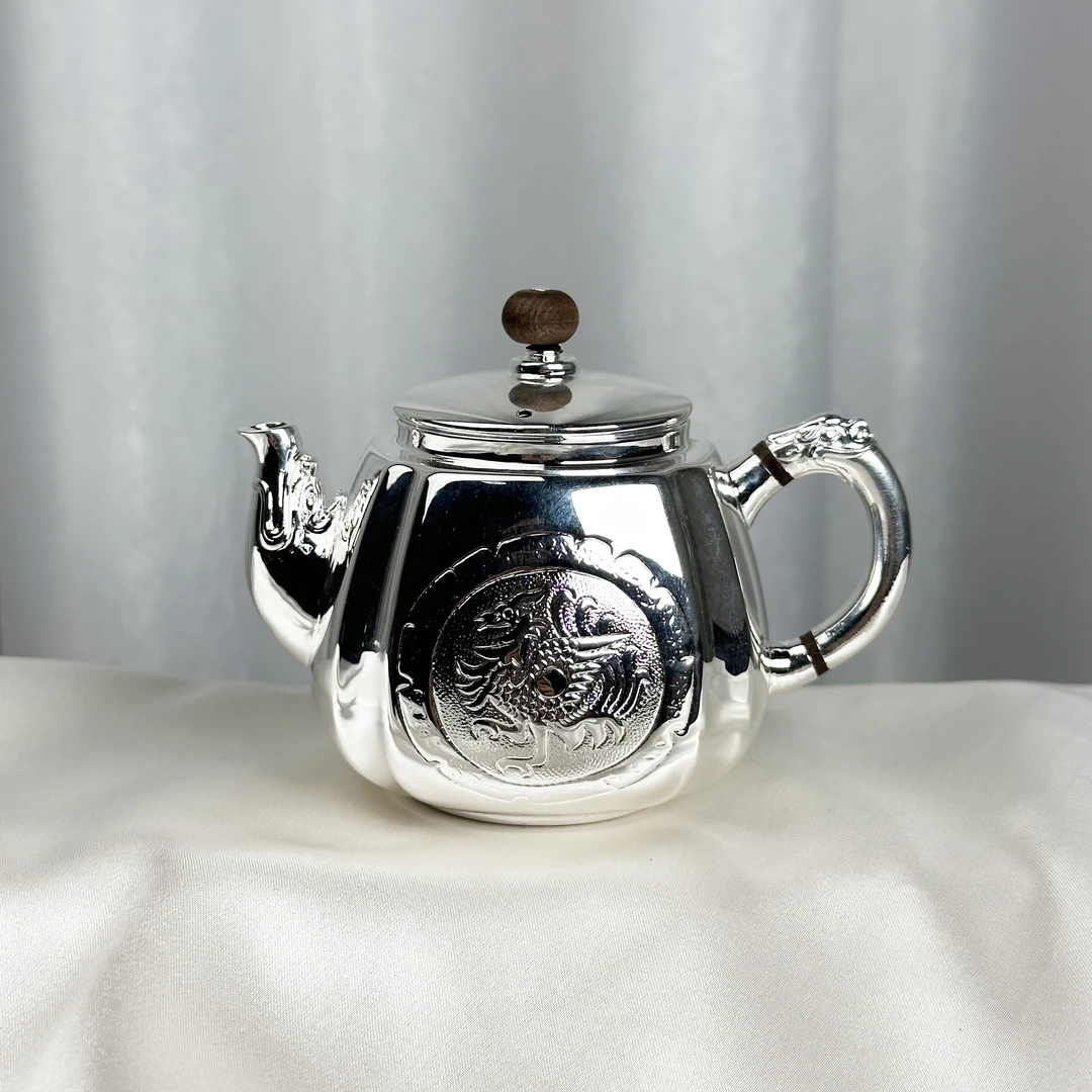 新品-手工玄鸟方型小壶泡茶壶999