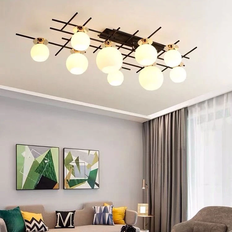 客厅灯北欧风格简约现代吸顶灯轻奢卧室灯网红2024年新款餐厅灯饰