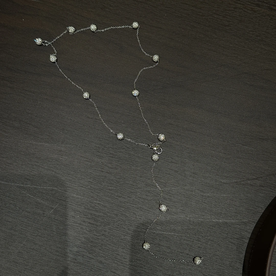 非金属仿珍珠项链 坠链满天星项链A371~~