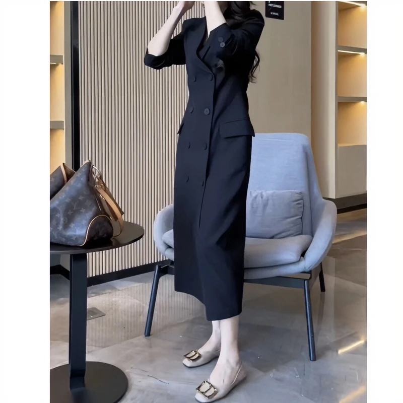 新款风衣女装春秋显瘦气质网红洋气高腰时尚收腰设计感开叉轻奢