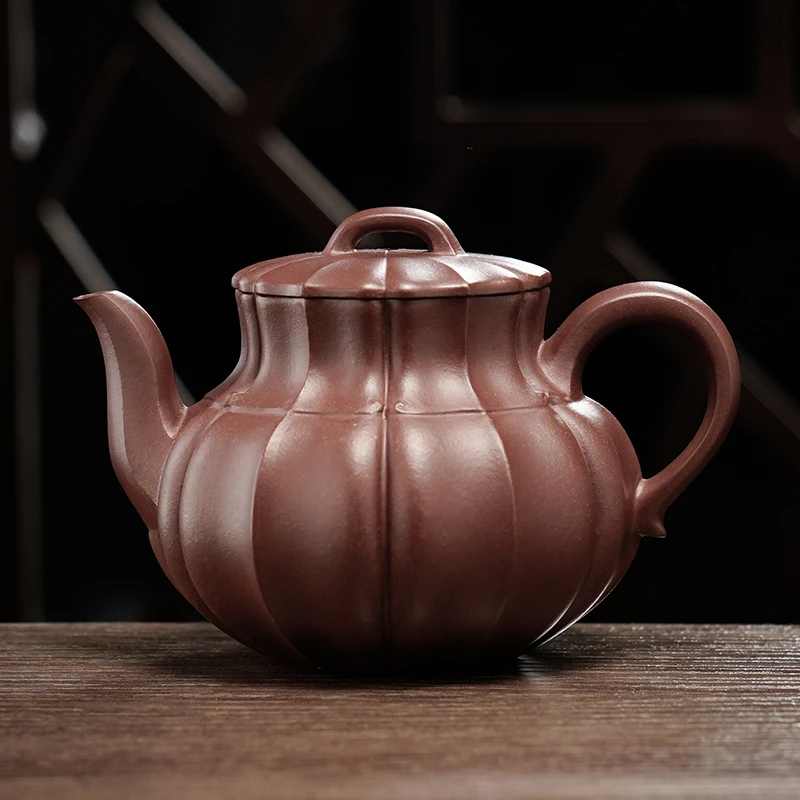 宜兴紫砂壶手工泡茶壶家用功夫茶具单壶锦文壶