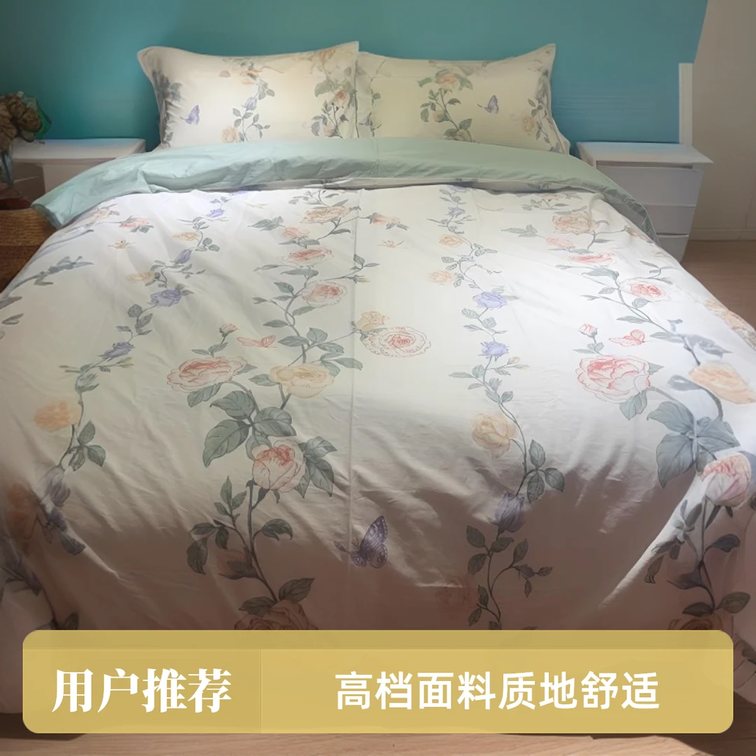 福缘家纺床上用品纯棉四套