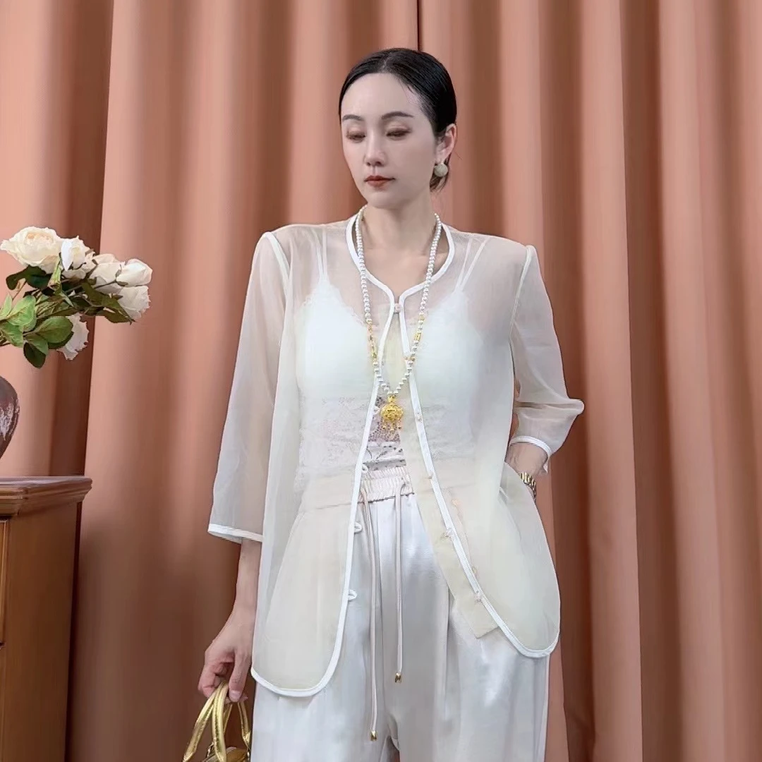 【密斯影】纯色长袖防晒衣1852素衣