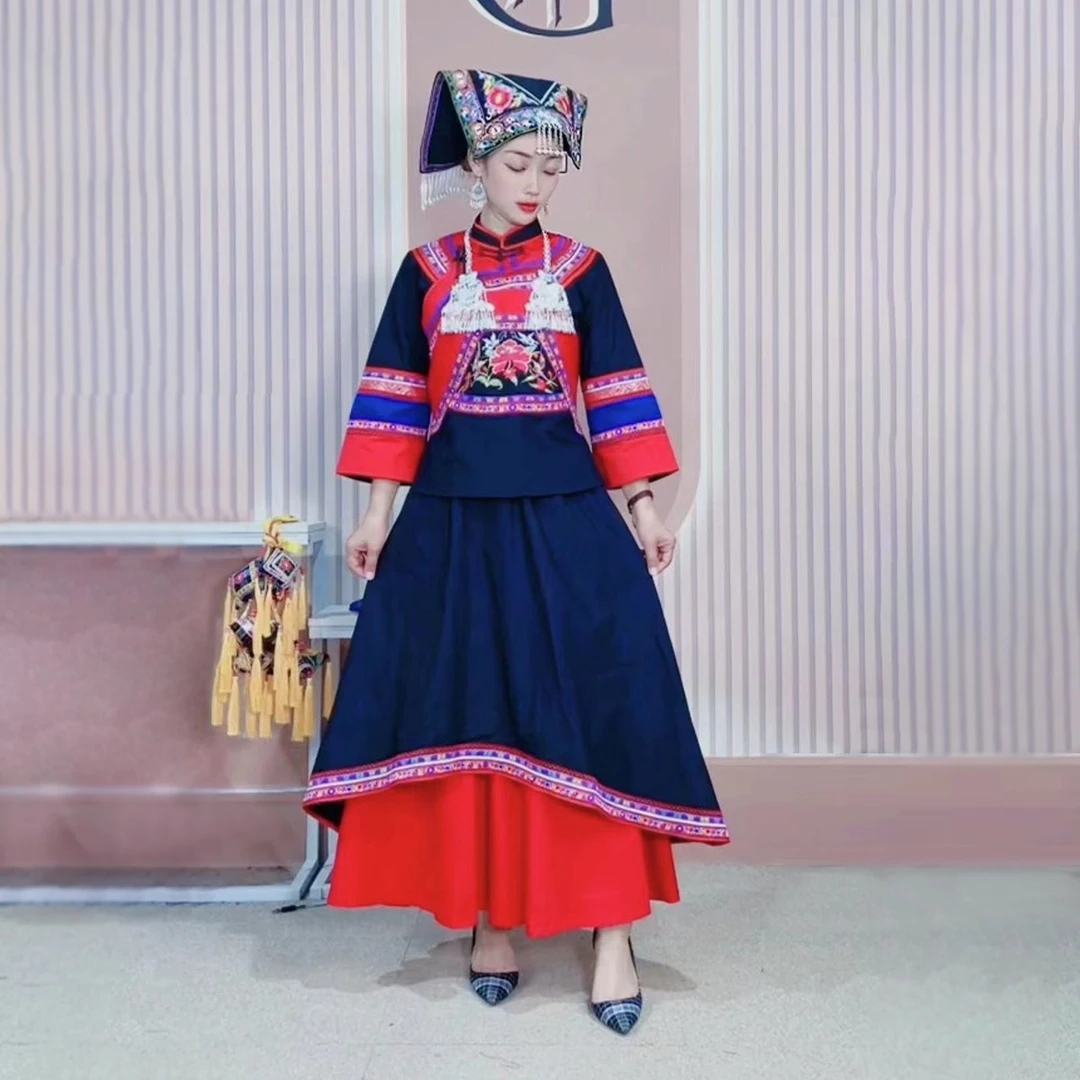 布依族壮族少数民族服饰国风传统套装akr17/a3/h12