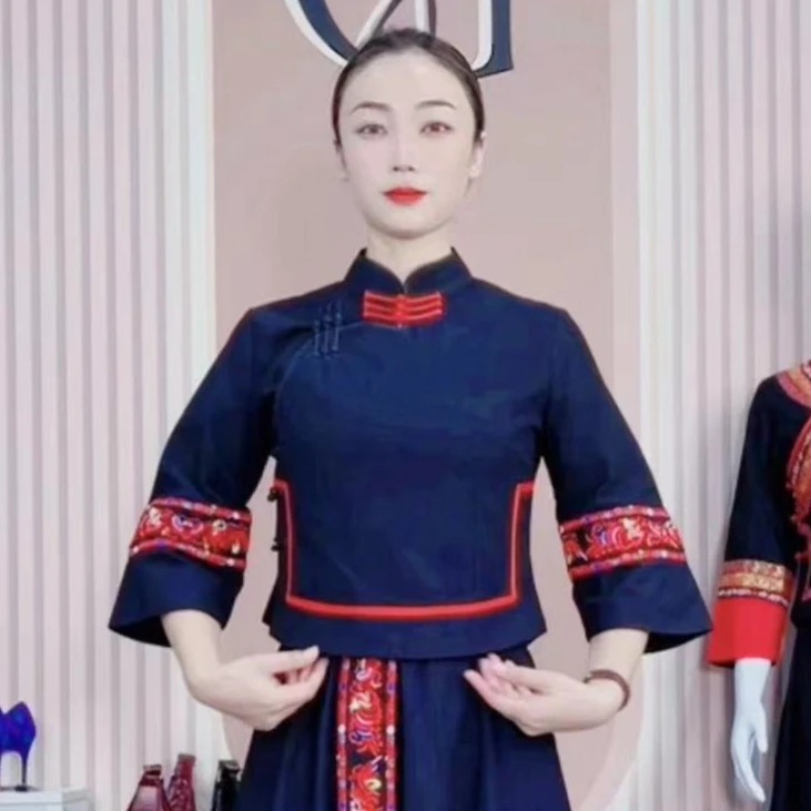 布依族壮族少数民族服上衣国风传统民族套装a00k11