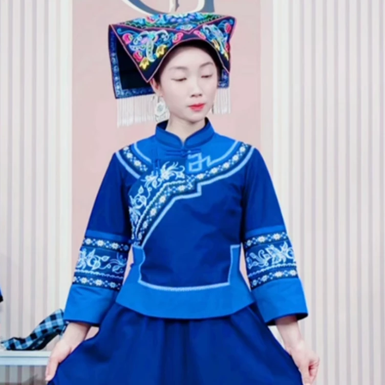 布依族壮族少数民族服饰 国风传统 民族风套装a3b3