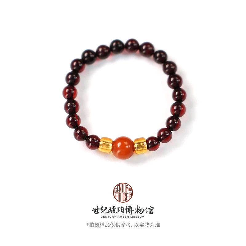 世纪琥珀博物馆气质轻奢时尚血珀戒指-14000190