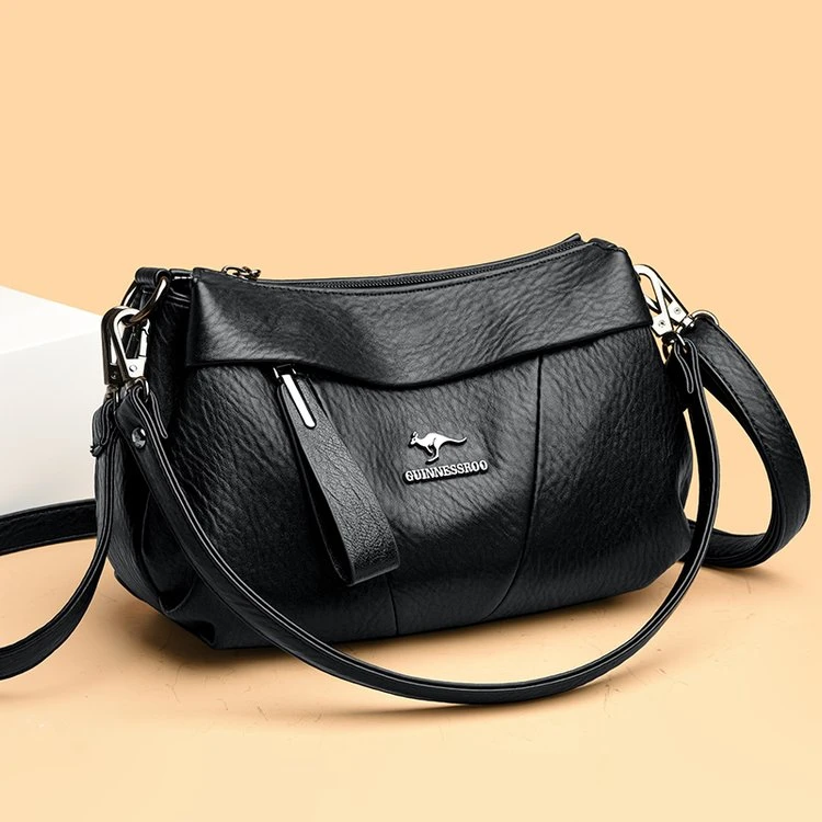 2025中老年时尚休闲真皮包包春夏新款多隔层女包百搭大容量妈妈包