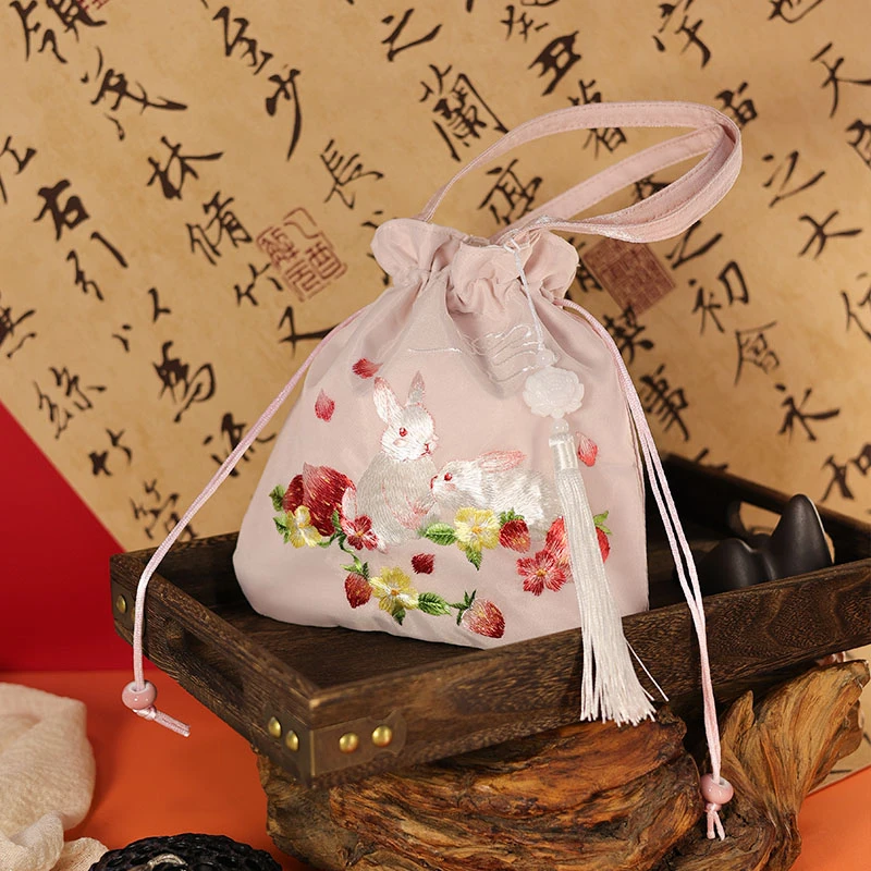 老阊门苏绣包包刺绣水桶包重工刺绣古风包包中国风手提包汉服小包