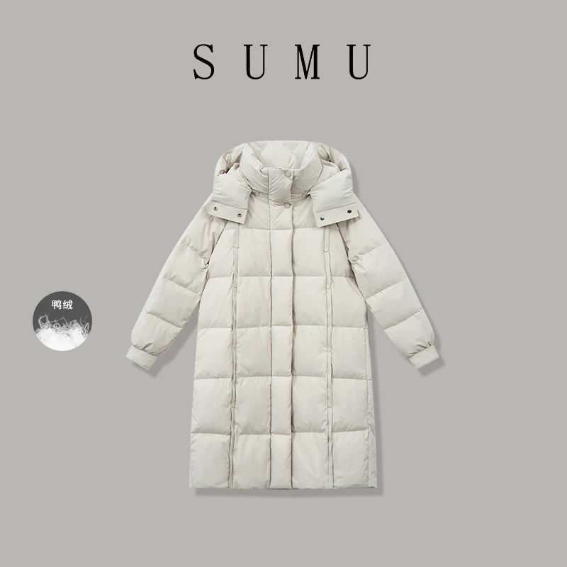 宿慕SUMU 女款羽绒服12-13冬季2024女款时尚休闲羽绒服H83002