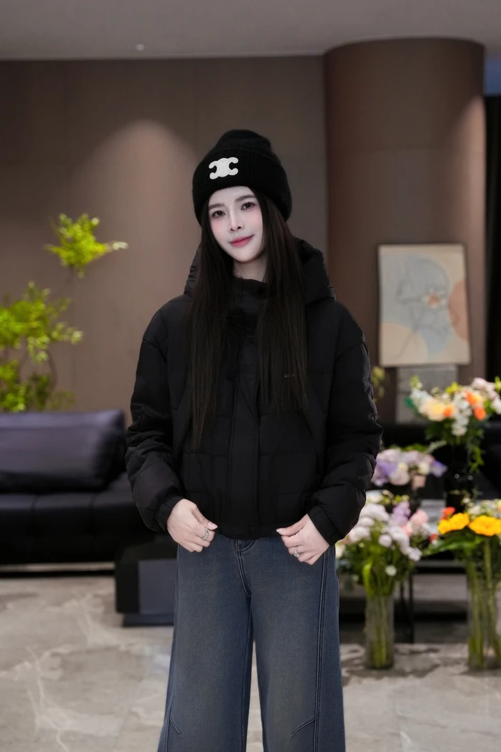 宿慕SUMU 女款连帽羽绒服11-19冬季2024新款时尚百搭羽绒服G34011