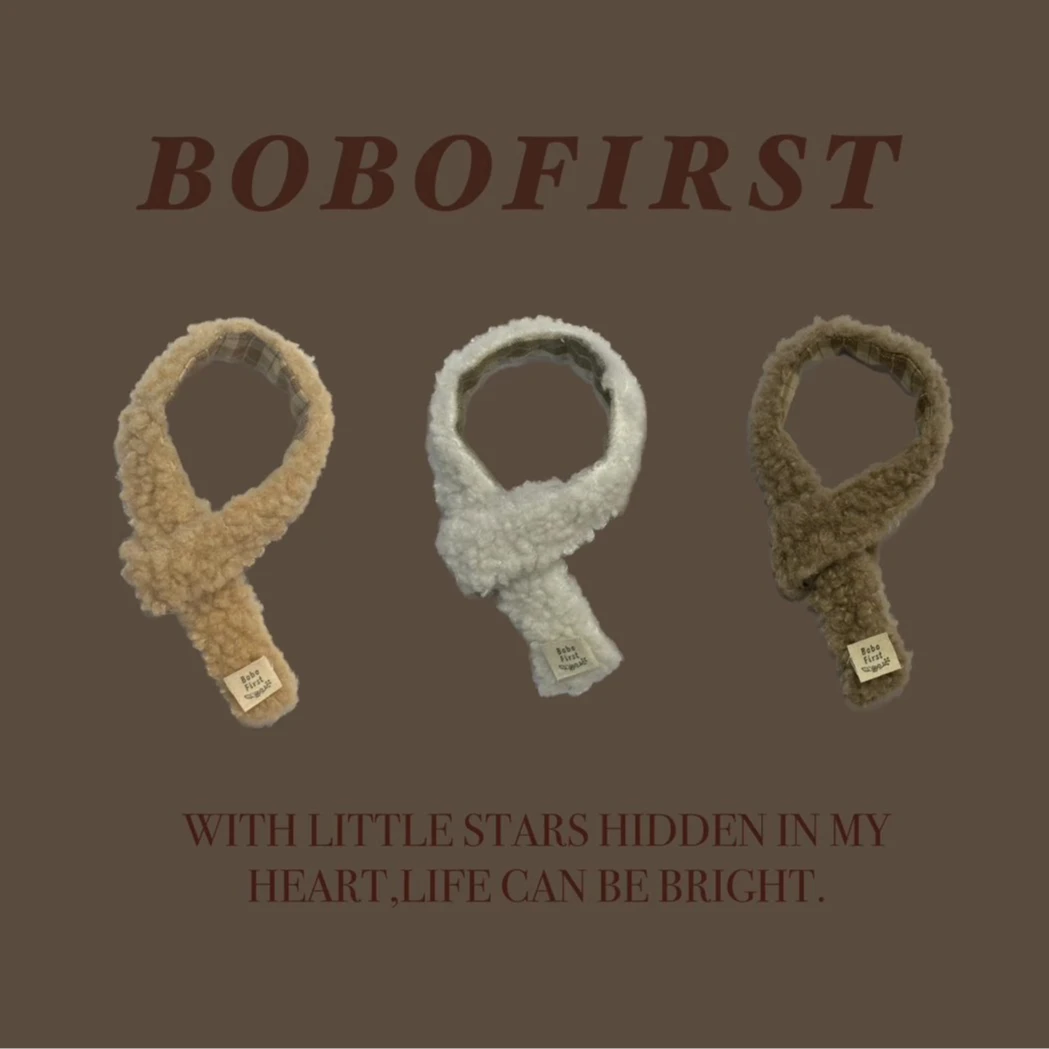 『穿搭必备单品-毛绒围巾』棉花娃娃20厘米10厘米毛绒围巾