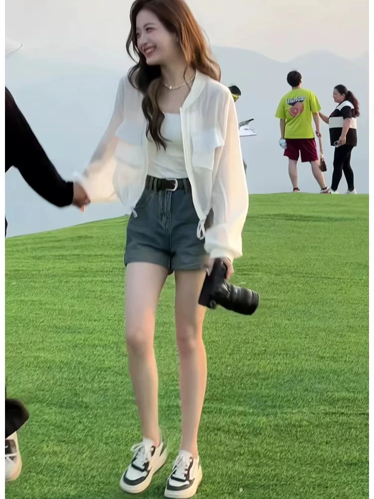 夏季清凉透气洋气时尚长袖短款宽松薄款韩版休闲百搭气质网红外套