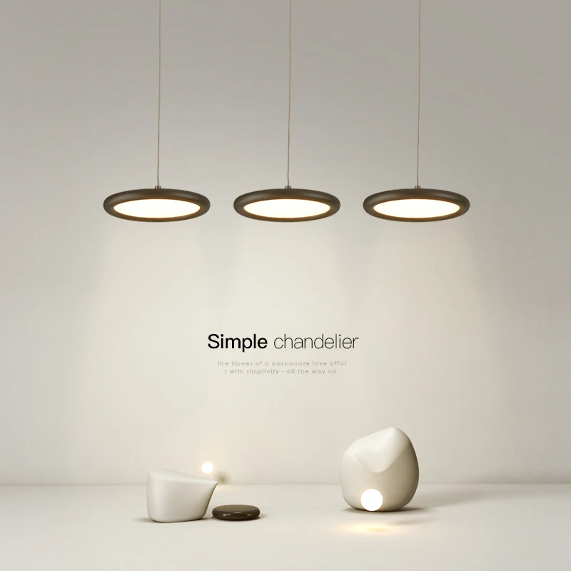 led餐厅灯吊灯现代简约创意个性三头北欧咖啡厅吧台书房饭厅灯具