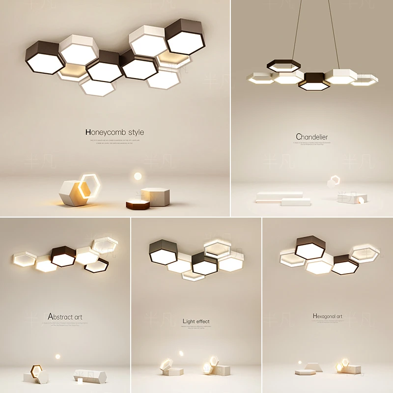 客厅灯吸顶灯简约现代卧室灯大气几何大灯新款中山灯具灯饰全套