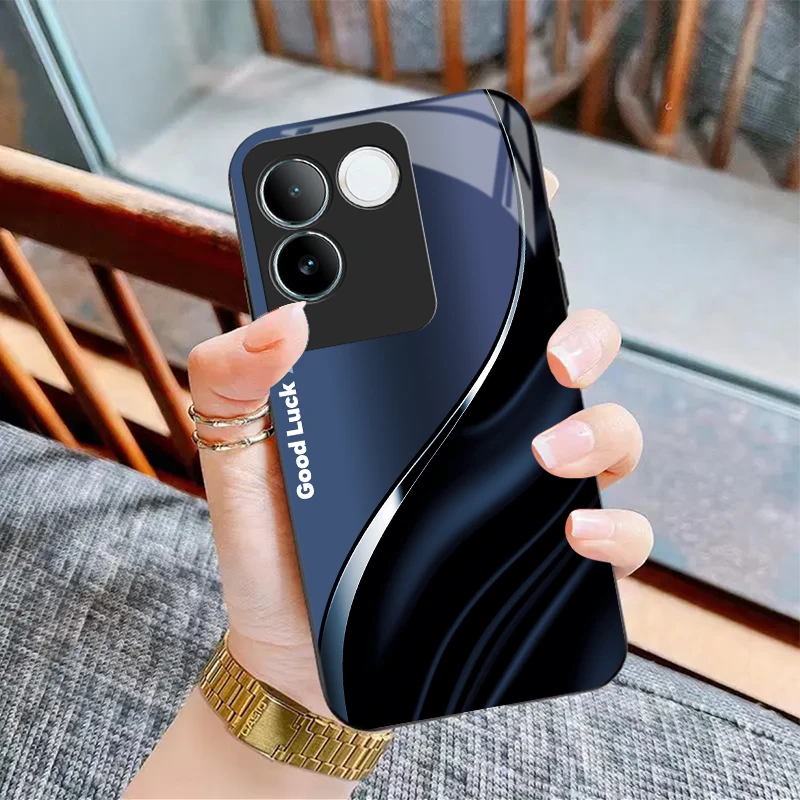 适用vivo S17E新款钢化玻璃高档手机壳GOOD高颜值潮牌防摔保护套