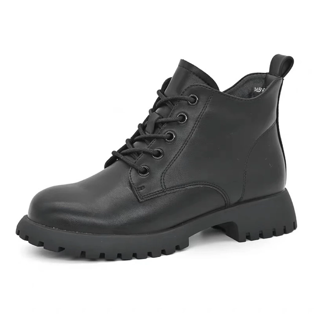 冬季3820加绒低跟低帮休闲马丁靴女23D